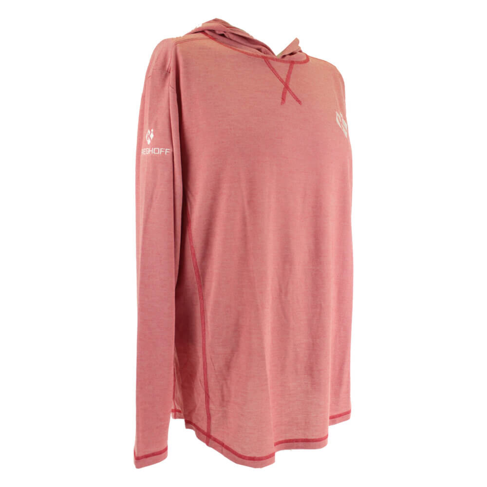 Long Sleeve “Butter” Hoodie, Crimson Red